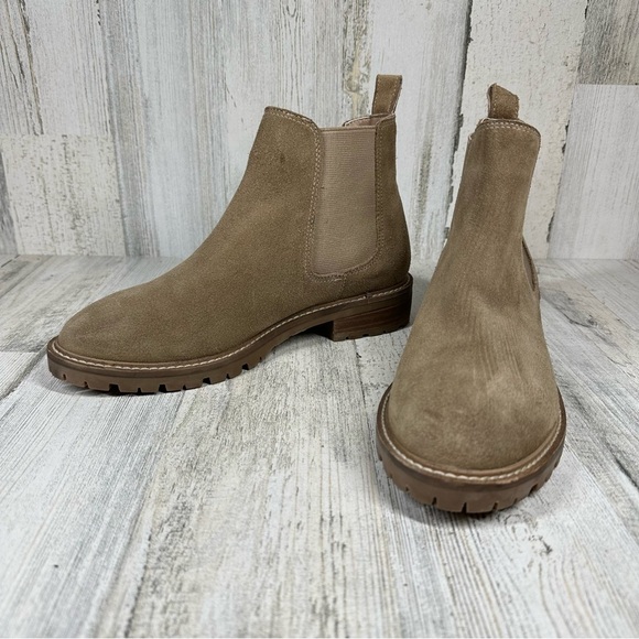 New Steve Madden Leopold Suede Leather Boot in Oatmeal #752 - Picture 2 of 12